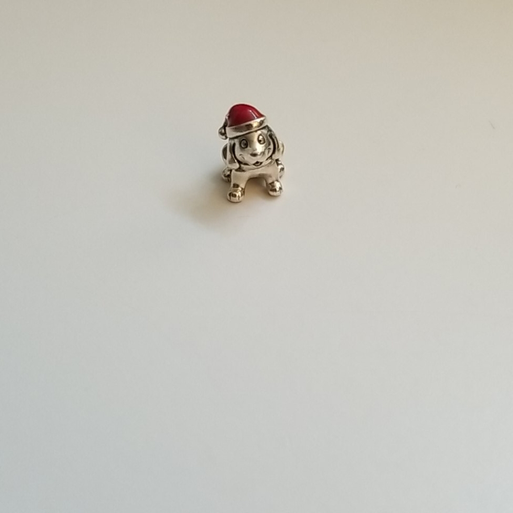 Christmas dog pandora charm